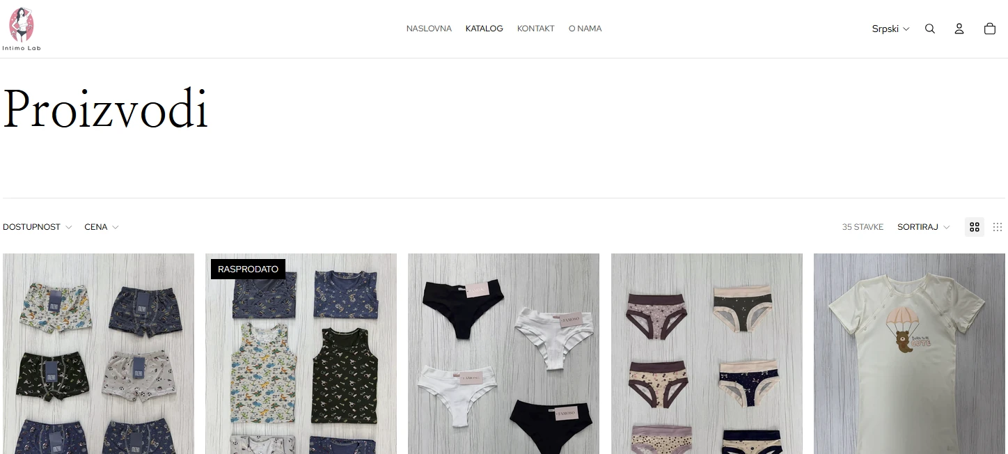 Intimo Lab Wear Catalog